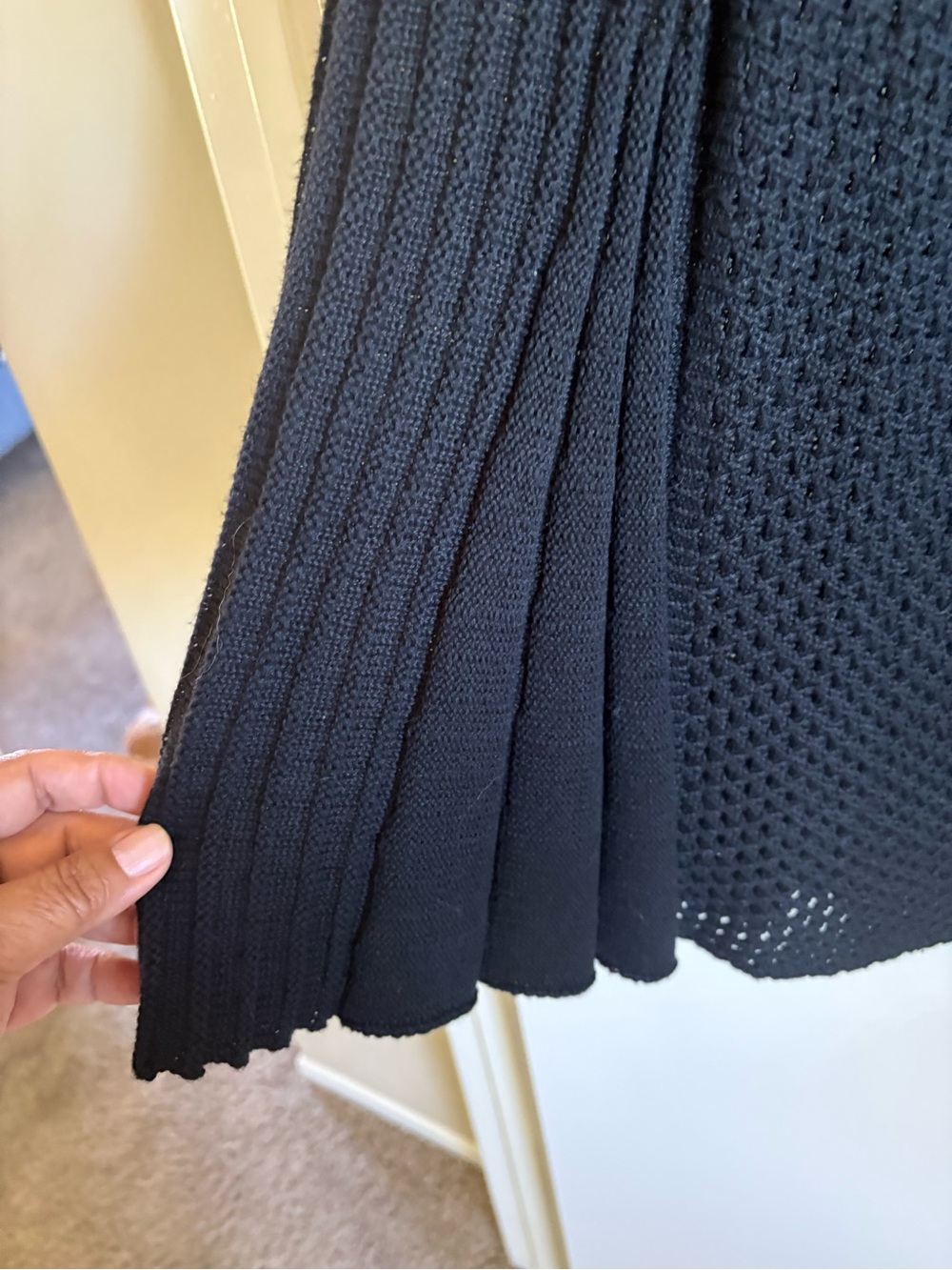 Olivia Sky Black Open-Front Long Cardigan - Picture 4 of 7